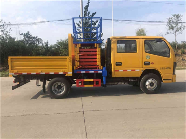 (國六)東風10米剪叉式升降平臺高空作業車